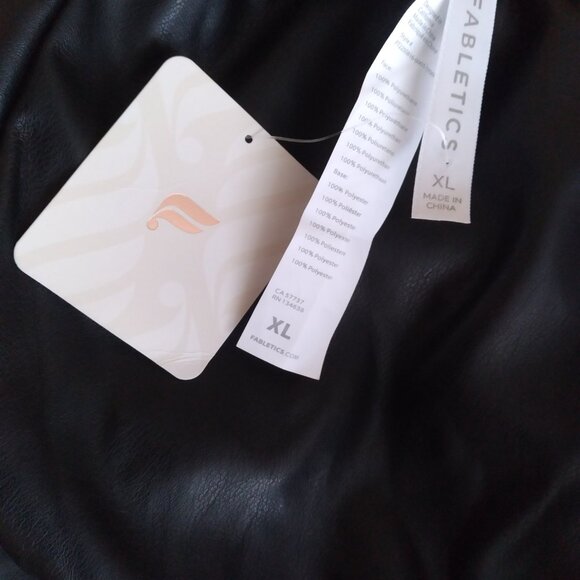 Elegant Vegan Leather Pants, Fabletics, Size - XL - Picture 2 of 6